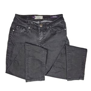 VGS Vigoss Jeans Women Size 4 Denim For All Time Black Flap Pockets